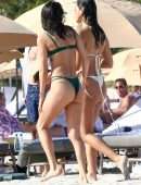 Chantel Jeffries Booty and Cleavage in Wet Bikini on a Beach in Miami