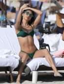 Chantel Jeffries Booty and Cleavage in Wet Bikini on a Beach in Miami