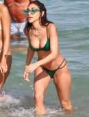 Chantel Jeffries Booty and Cleavage in Wet Bikini on a Beach in Miami