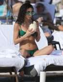 Chantel Jeffries Booty and Cleavage in Wet Bikini on a Beach in Miami