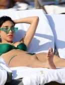 Chantel Jeffries Booty and Cleavage in Wet Bikini on a Beach in Miami
