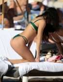 Chantel Jeffries Booty and Cleavage in Wet Bikini on a Beach in Miami