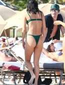 Chantel Jeffries Booty and Cleavage in Wet Bikini on a Beach in Miami