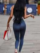 Chloe Khan Pokies and Booty in Tights, Out in Liverpool