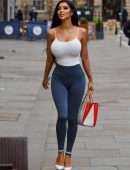 Chloe Khan Pokies and Booty in Tights, Out in Liverpool