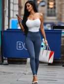 Chloe Khan Pokies and Booty in Tights, Out in Liverpool