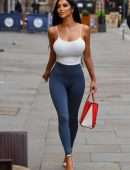 Chloe Khan Pokies and Booty in Tights, Out in Liverpool