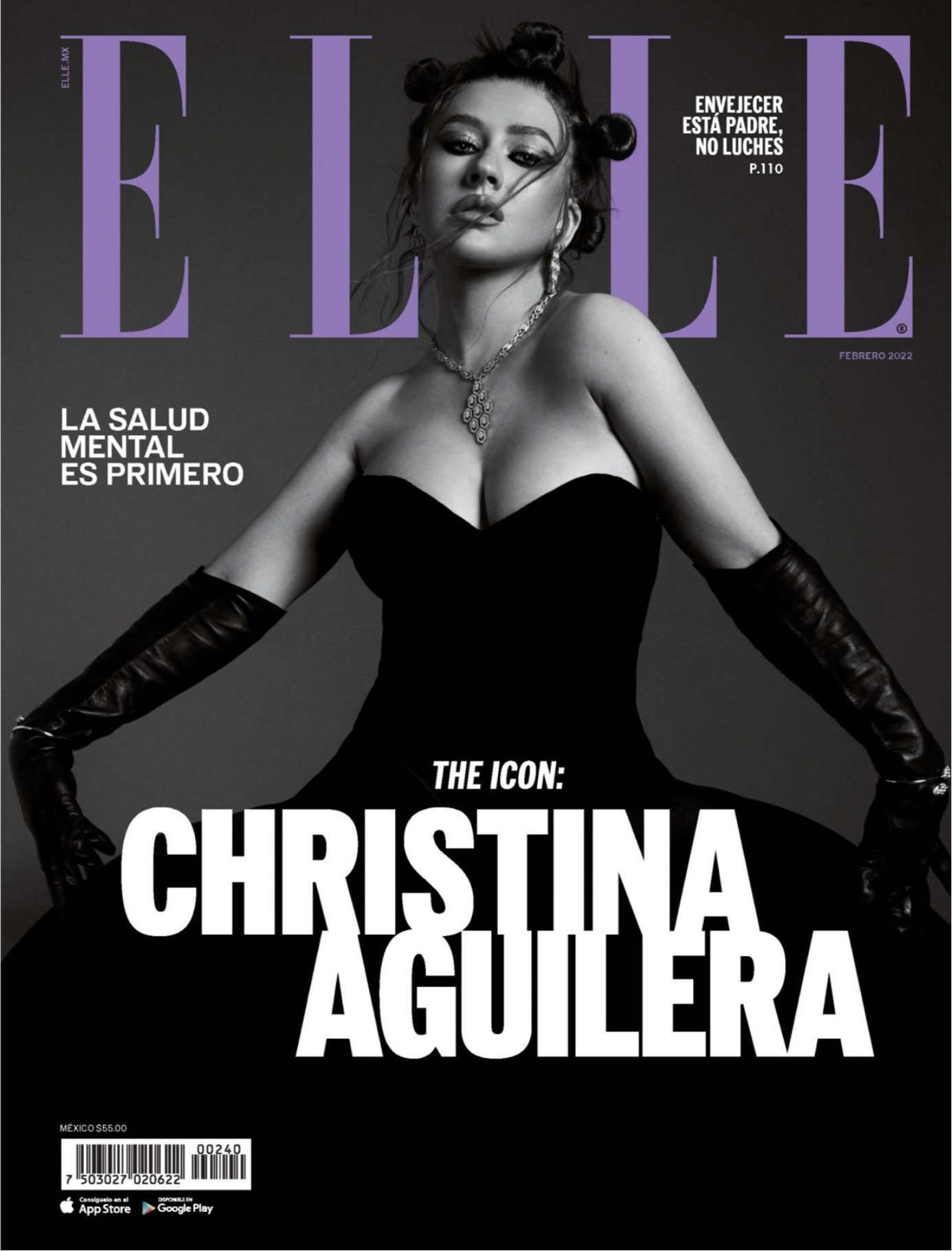 Christina Aguilera in Elle Mexico Magazine - February 2022