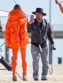 Heidi Klum at Germany’s Next Topmodel by Heidi Klum Filming Set in Huntington Beach