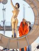 Heidi Klum at Germany’s Next Topmodel by Heidi Klum Filming Set in Huntington Beach