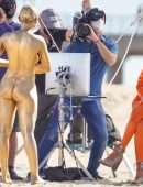 Heidi Klum at Germany’s Next Topmodel by Heidi Klum Filming Set in Huntington Beach