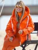 Heidi Klum at Germany’s Next Topmodel by Heidi Klum Filming Set in Huntington Beach