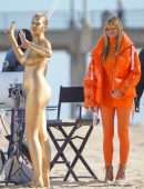Heidi Klum at Germany’s Next Topmodel by Heidi Klum Filming Set in Huntington Beach