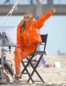 Heidi Klum at Germany’s Next Topmodel by Heidi Klum Filming Set in Huntington Beach