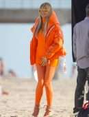 Heidi Klum at Germany’s Next Topmodel by Heidi Klum Filming Set in Huntington Beach
