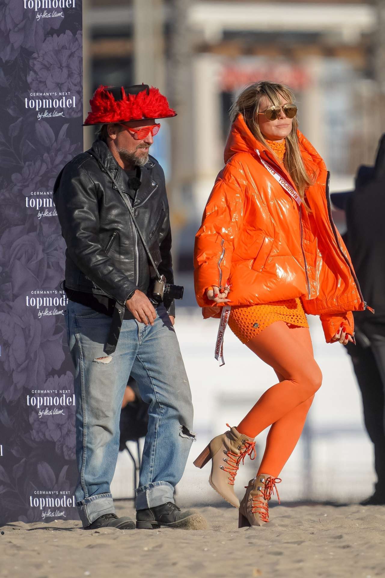 Heidi Klum at Germany’s Next Topmodel by Heidi Klum Filming Set in Huntington Beach