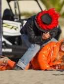 Heidi Klum at Germany’s Next Topmodel by Heidi Klum Filming Set in Huntington Beach