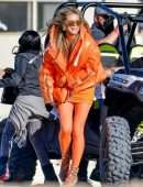 Heidi Klum at Germany’s Next Topmodel by Heidi Klum Filming Set in Huntington Beach