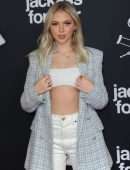 Jordyn Jones Cleavage in a Tiny Top at Jackass Forever Premiere in Los Angeles