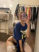 Jordyn Jones Booty in Tiny Black Thong Panties