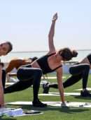 Josephine Skriver, Miranda Kerr and Jasmine Tookes Booty in Leggings at JOJA Launch in Santa Monica