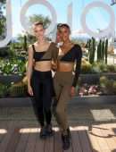 Josephine Skriver, Miranda Kerr and Jasmine Tookes Booty in Leggings at JOJA Launch in Santa Monica