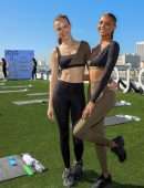 Josephine Skriver, Miranda Kerr and Jasmine Tookes Booty in Leggings at JOJA Launch in Santa Monica
