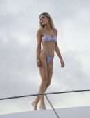 Joy Corrigan in Bikini with Friends on a Boat in Mexico