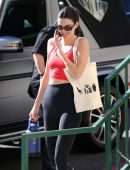 Kendall Jenner Booty in Leggings Outside a Pilates Class in West Hollywood
