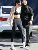 Kendall Jenner Booty in Leggings Outside a Pilates Class in West Hollywood