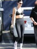 Kendall Jenner Booty in Leggings Outside a Pilates Class in West Hollywood