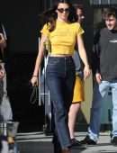 Kendall Jenner Booty in Jeans on the Set of a Photoshoot in Los Angeles