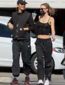 Lily-Rose Depp Pokies in a See-Through Top Out in Los Angeles