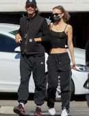 Lily-Rose Depp Pokies in a See-Through Top Out in Los Angeles