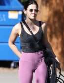 Lucy Hale Booty, Walking her Dogs in Los Angeles