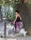 Lucy Hale Booty, Walking her Dogs in Los Angeles