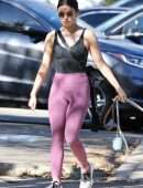 Lucy Hale Booty, Walking her Dogs in Los Angeles
