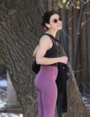 Lucy Hale Booty, Walking her Dogs in Los Angeles