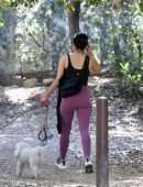 Lucy Hale Booty, Walking her Dogs in Los Angeles