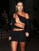 Maura Higgins Leggy and Cleavage at Old Boy's Club in London