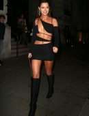 Maura Higgins Leggy and Cleavage at Old Boy's Club in London