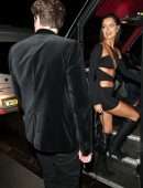 Maura Higgins Leggy and Cleavage at Old Boy's Club in London