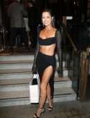 Maura Higgins Leggy and Cleavage at Old Boy's Club in London