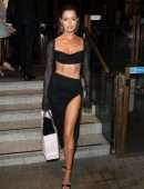 Maura Higgins Leggy and Cleavage at Old Boy's Club in London