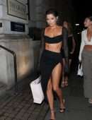 Maura Higgins Leggy and Cleavage at Old Boy's Club in London