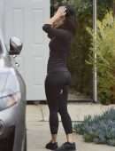Nicole Scherzinger Booty in Spandex Leaving after Training