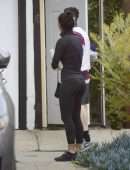 Nicole Scherzinger Booty in Spandex Leaving after Training