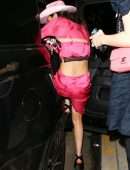 Olivia Rodrigo Cleavage in Pink Dress Outside SHOREbar in Santa Monica