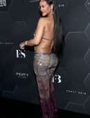 Rihanna Booty in See-Through Pants at Fenty Beauty and Fenty Skin “F Club” Party in Los Angeles
