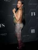 Rihanna Booty in See-Through Pants at Fenty Beauty and Fenty Skin “F Club” Party in Los Angeles